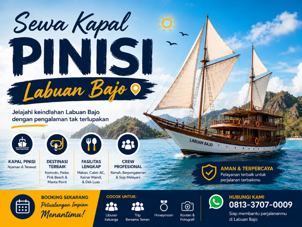 Sewa Kapal Phinisi Di Labuan Lombok